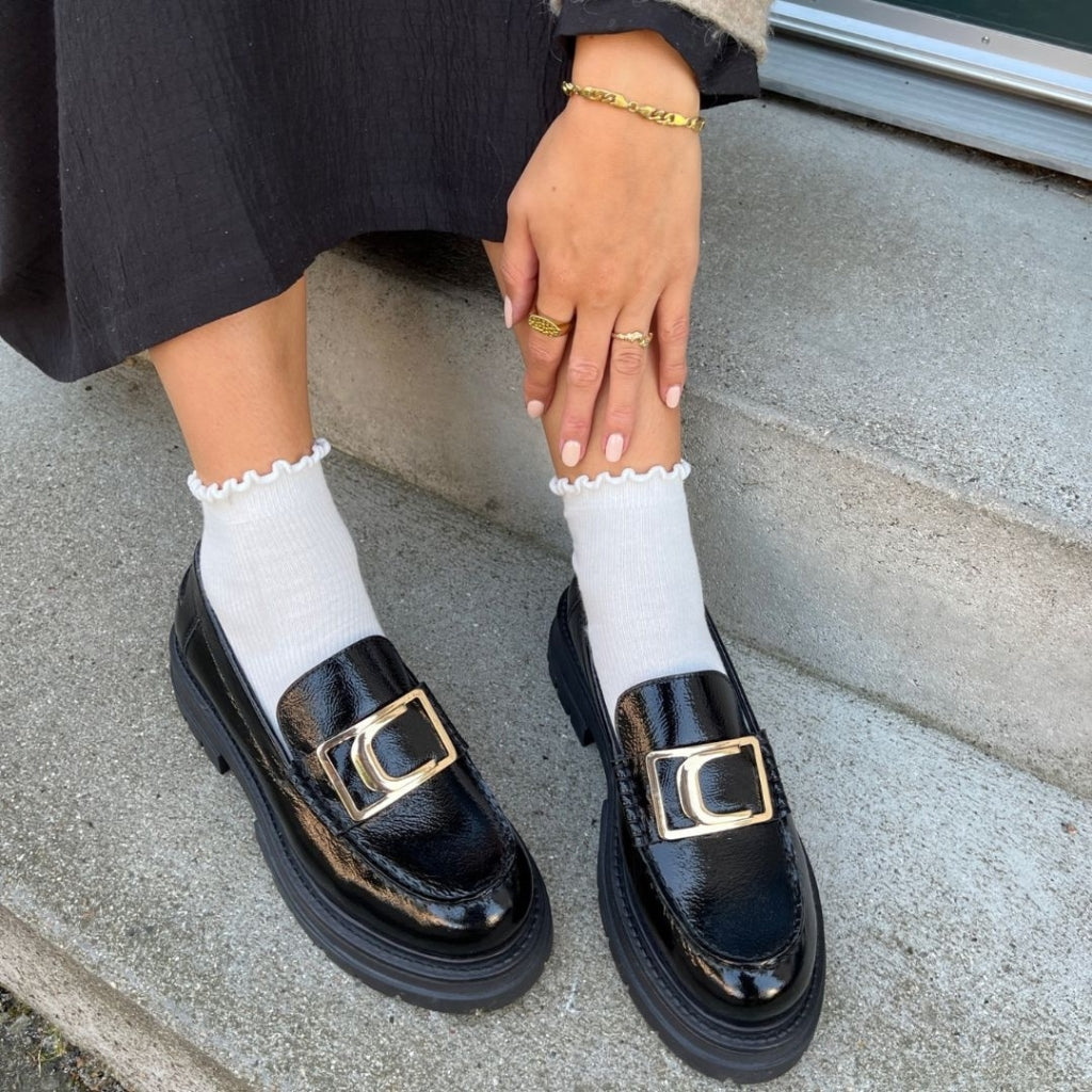 COPENHAGEN SHOES ICONIC WALK PATENT Loafers 0011 BLACK PATENT