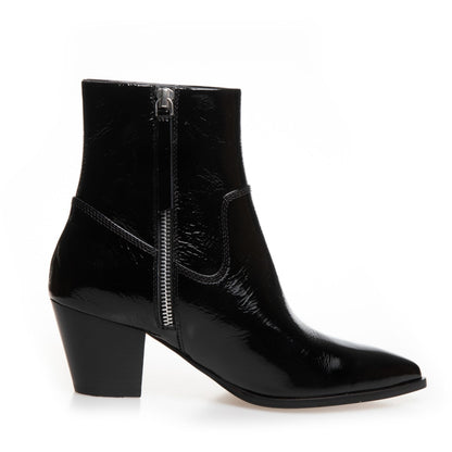 COPENHAGEN SHOES IT'S ALL ABOUT WALKING - PATENT Boots 0011 BLACK PATENT