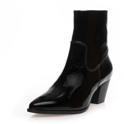 COPENHAGEN SHOES IT'S ALL ABOUT WALKING - PATENT Boots 0011 BLACK PATENT
