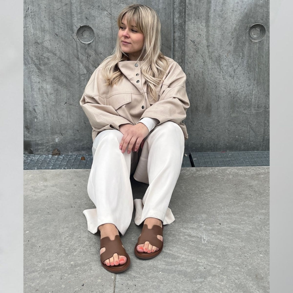 COPENHAGEN SHOES IVY - LEATHER Slippers 0241 COGNAC