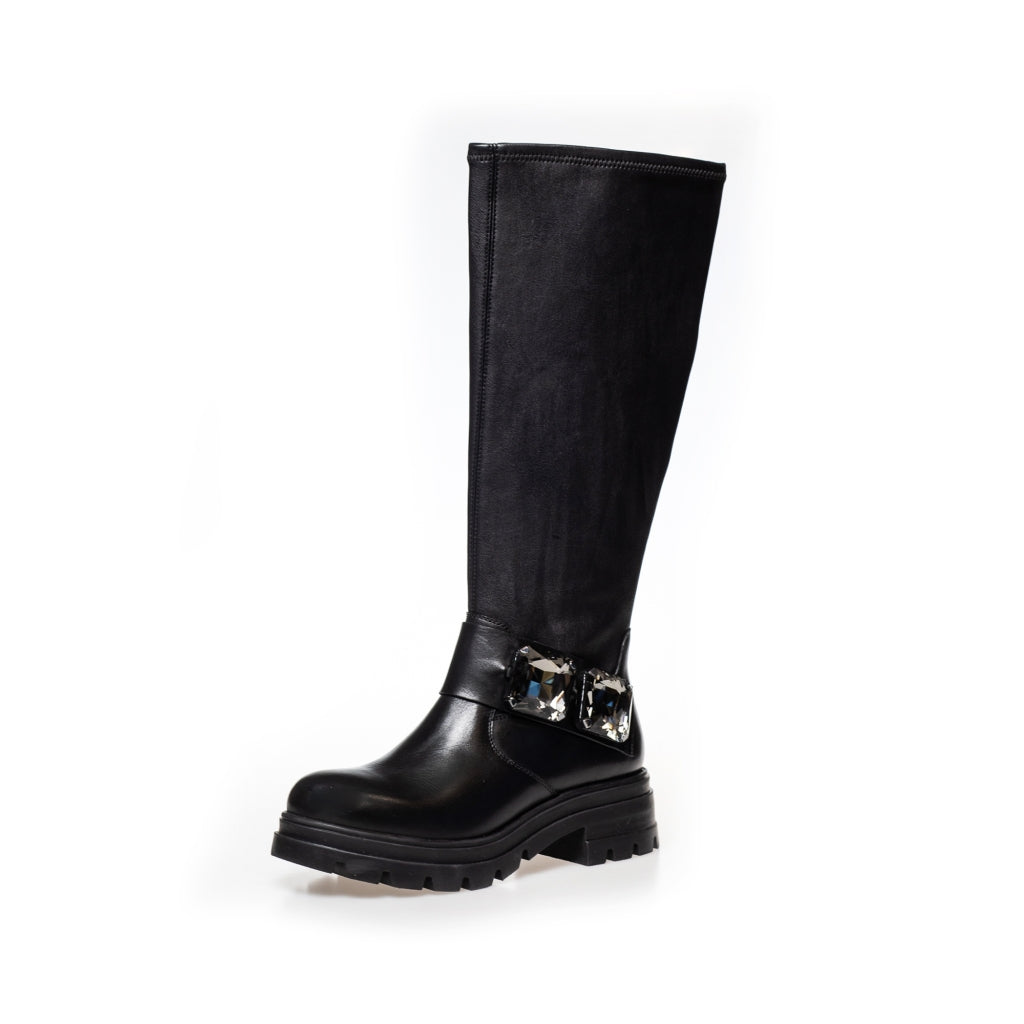 Copenhagen Shoes by Josefine Valentin JOSE BOOTS Long boot 0001 BLACK