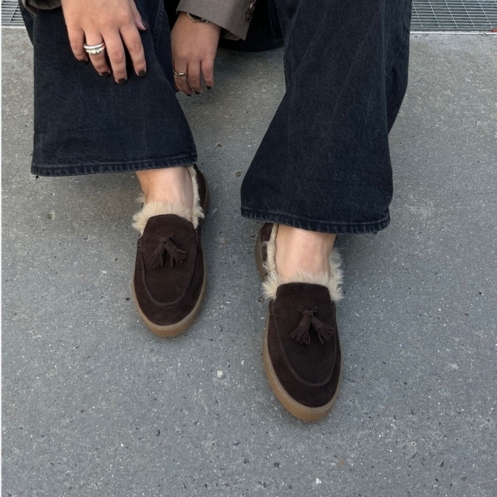 COPENHAGEN SHOES JUST A KISS Loafers 0018 DK BROWN