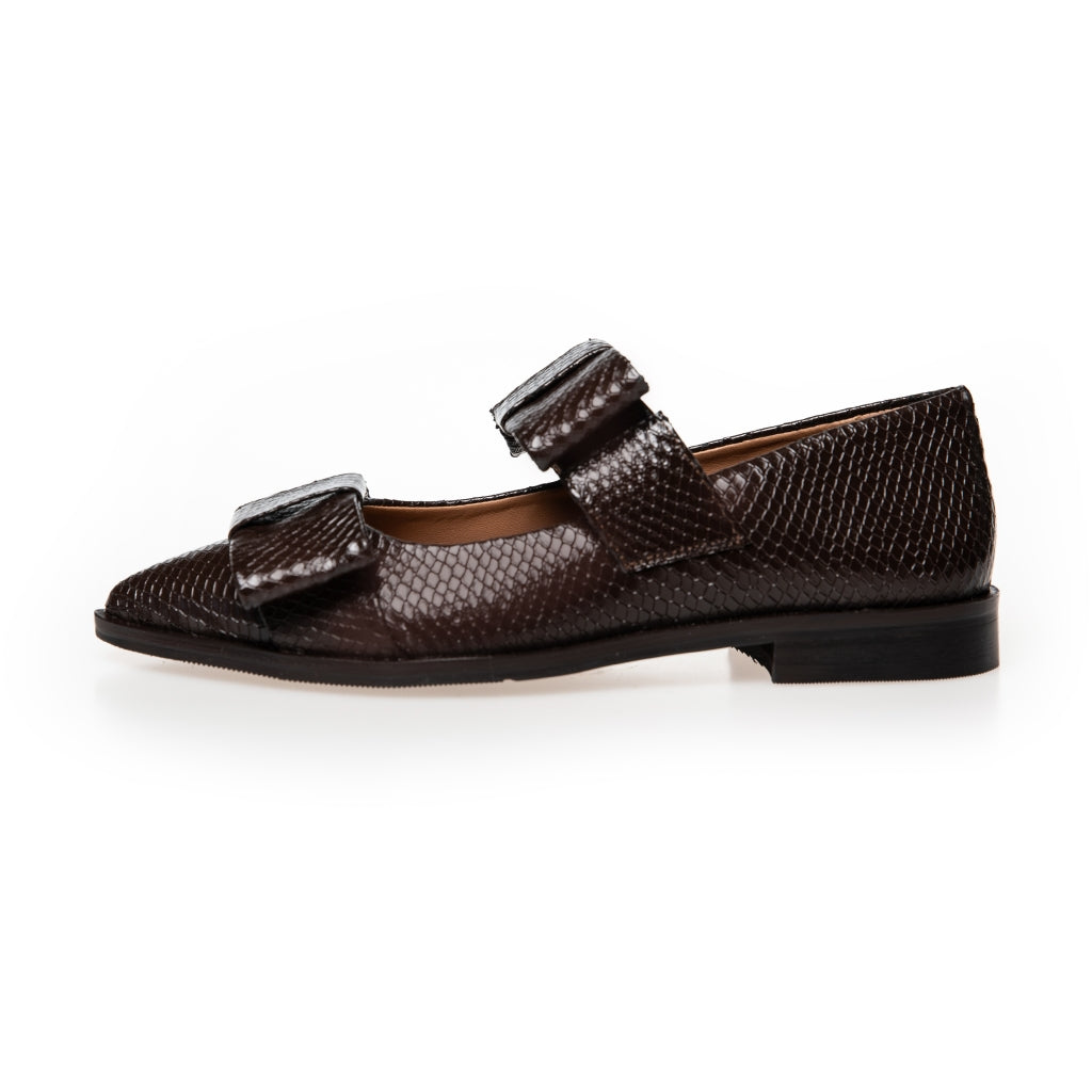 COPENHAGEN SHOES JUST A VIBE - BROWN Ballet flats 004 Dark brown