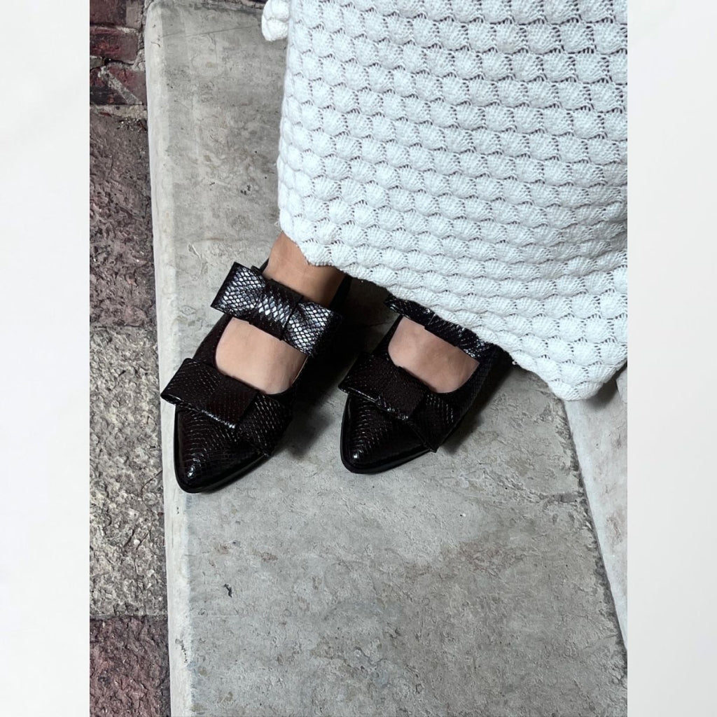 COPENHAGEN SHOES JUST A VIBE - BROWN Ballet flats 004 Dark brown