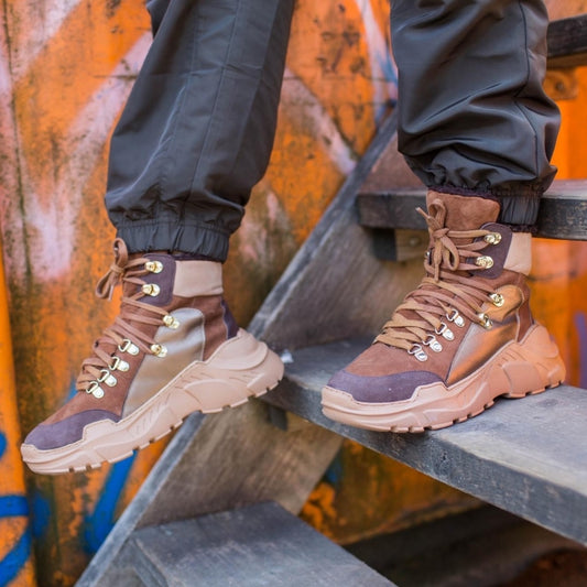 COPENHAGEN SHOES KARLA Fur Copenhagenshoes by Josefine Valentin Sneakers 037 Brown multi