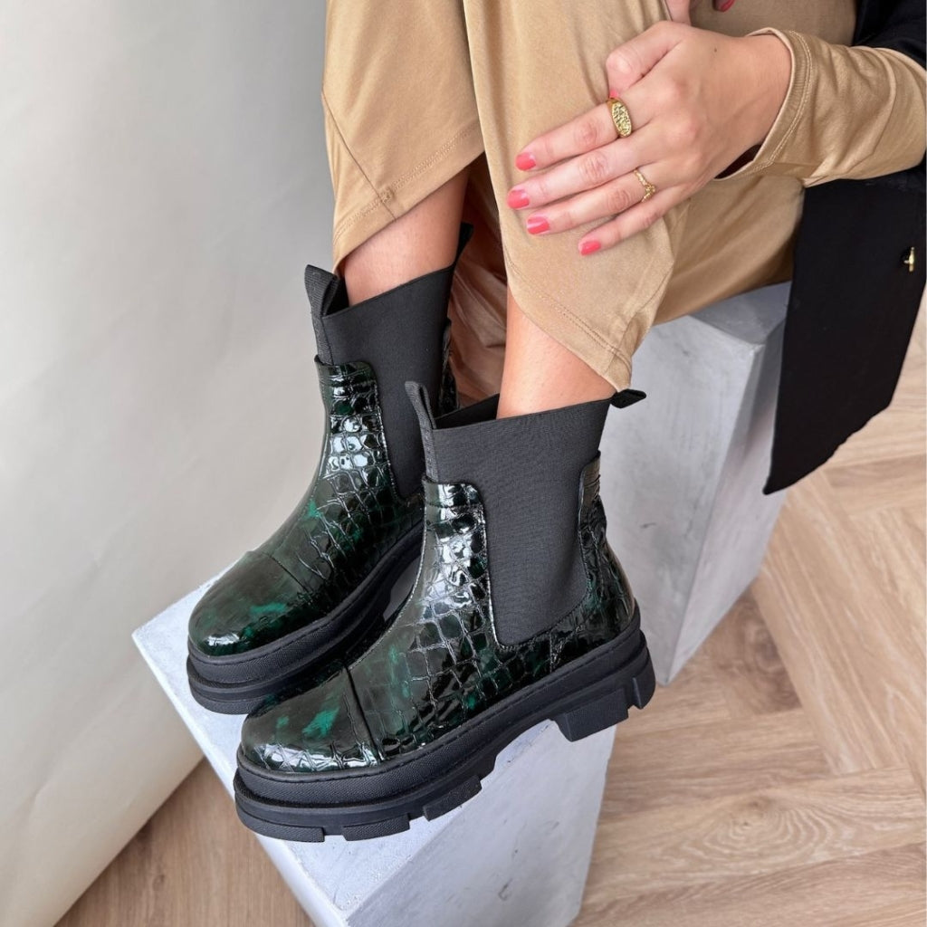 COPENHAGEN SHOES KEEP ON DREAMING Boots 2244 DARK GREEN