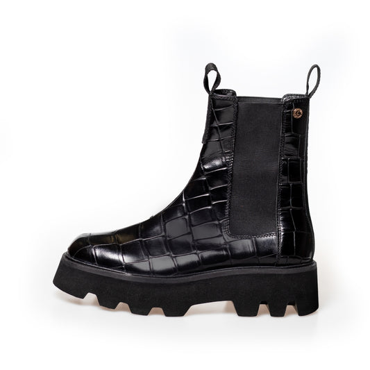 COPENHAGEN SHOES KEEP SHINING Boots 3222 BLACK EMBOSSED