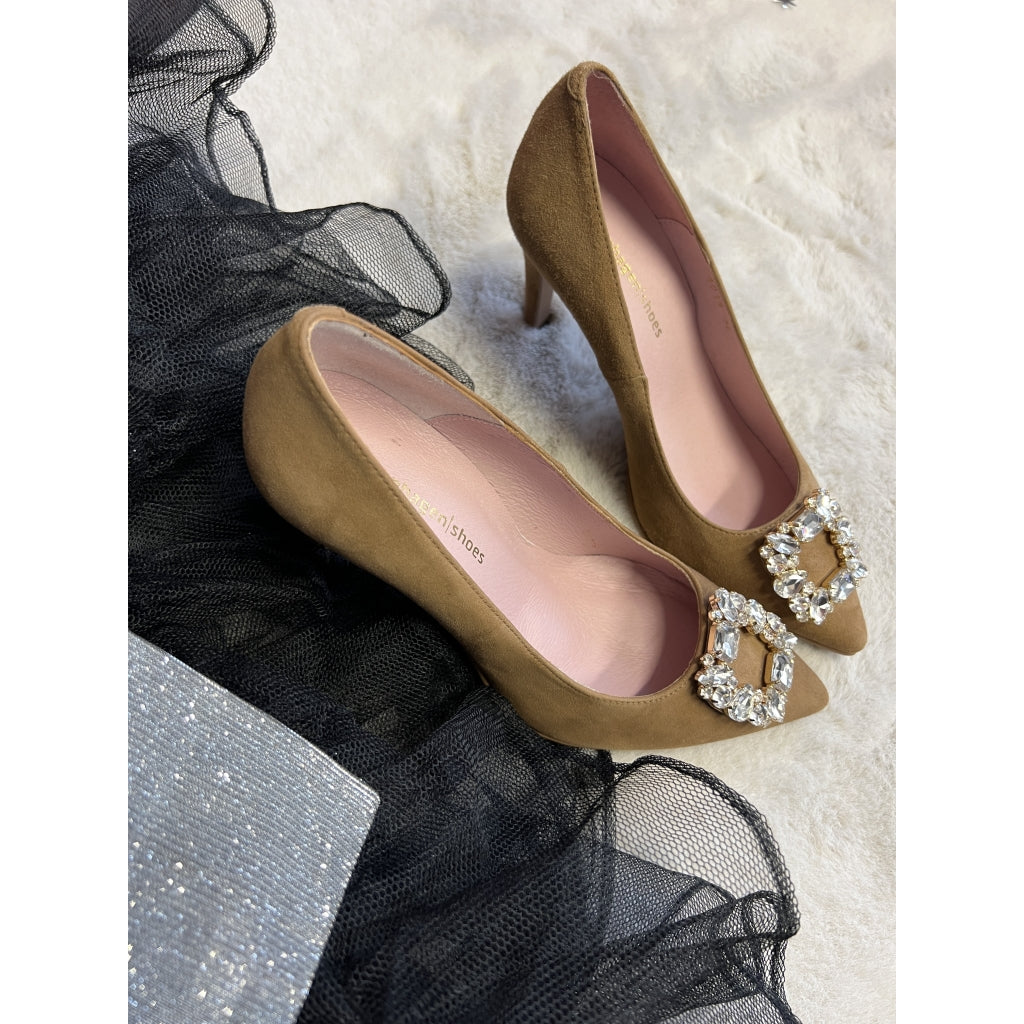 COPENHAGEN SHOES LA Stilettos 0097 CAMEL (STRIPED PINE)