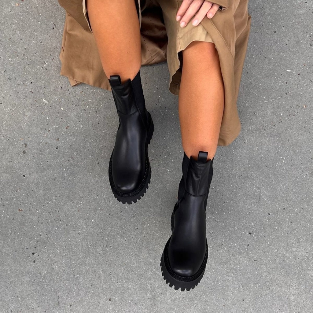 COPENHAGEN SHOES LEMON (PLAIN COLOR) Boots 001 Black