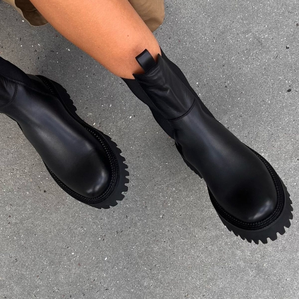 COPENHAGEN SHOES LEMON (PLAIN COLOR) Boots 001 Black