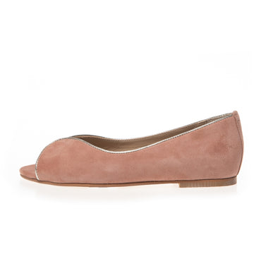COPENHAGEN SHOES LIKE A MELODY-SUEDE Ballet flats 0303 PAPAYA/GOLD