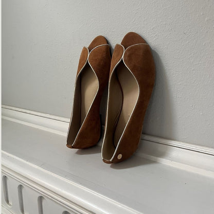 COPENHAGEN SHOES LIKE A MELODY - SUEDE Ballet flats 0241 COGNAC