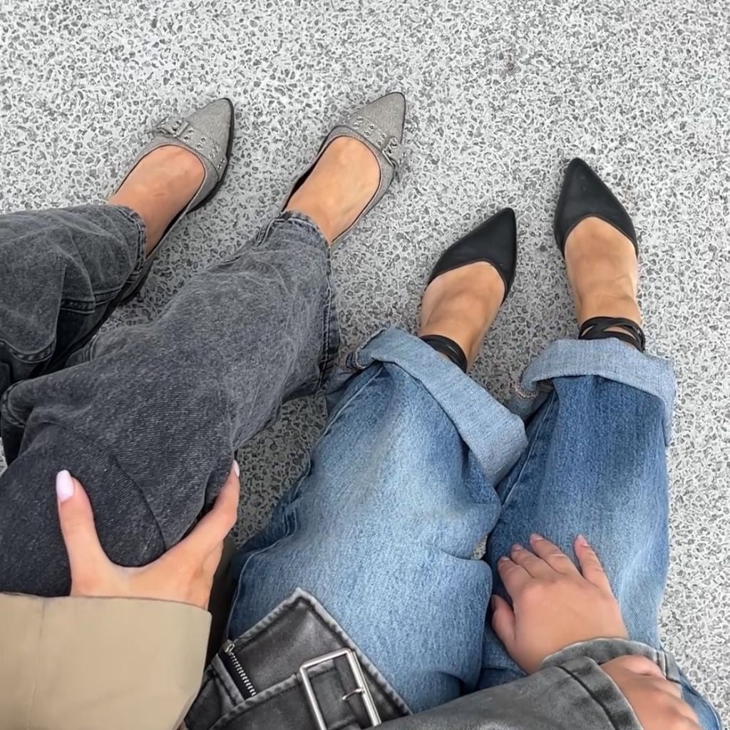 COPENHAGEN SHOES LIKE A MOVE-DENIM Ballet flats 0741 GREY DENIM