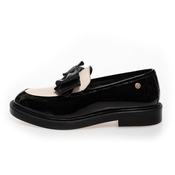 COPENHAGEN SHOES LIKE GOING OUT Loafers 0010 BLACK / OFF WHITE / BLACK