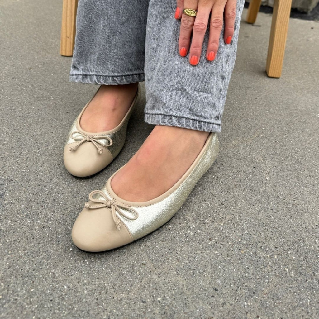 COPENHAGEN SHOES LIKE MOVING - GOLD/NUDE Ballet flats 0033 GOLD/NUDE