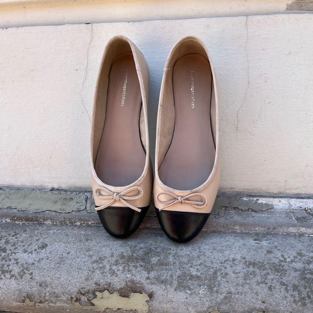 COPENHAGEN SHOES LOVELY Ballet flats 511 Black beige