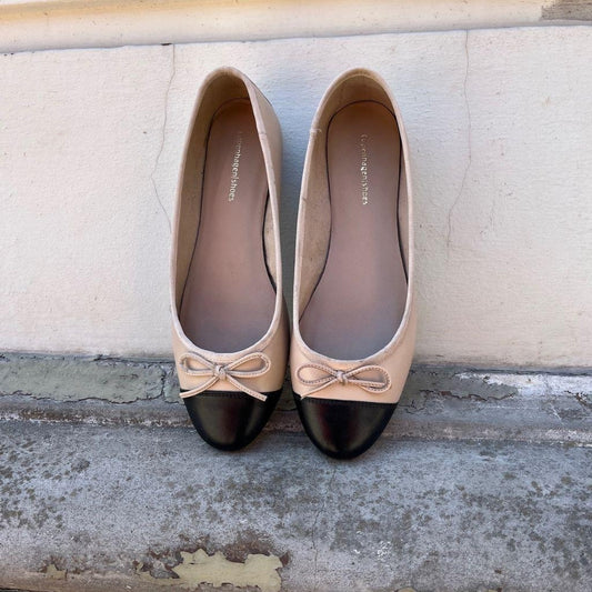 COPENHAGEN SHOES LOVELY Ballet flats 511 Black beige