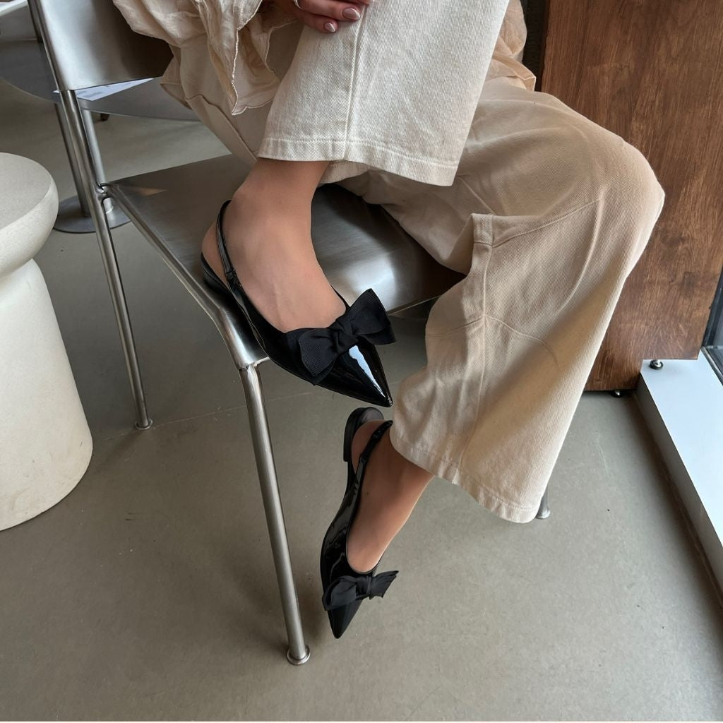 COPENHAGEN SHOES LOVE ALWAYS - PATENT Ballet flats 038 Black patent