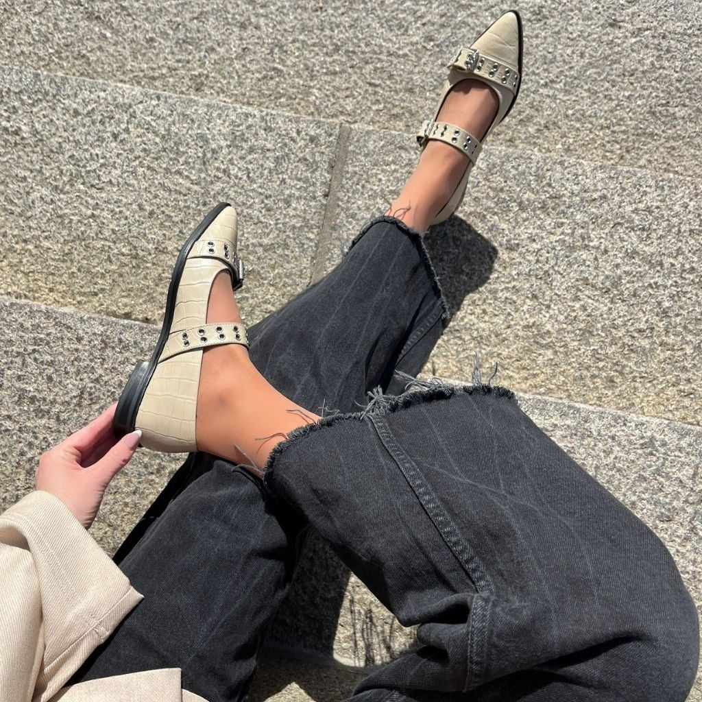 COPENHAGEN SHOES LOVE AND ENERGY BEIGE CR Ballet flats 0002 BEIGE