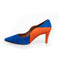 COPENHAGEN SHOES LOVE AND JOY Stilettos 1203 ELECTRIC BLUE / ORANGE