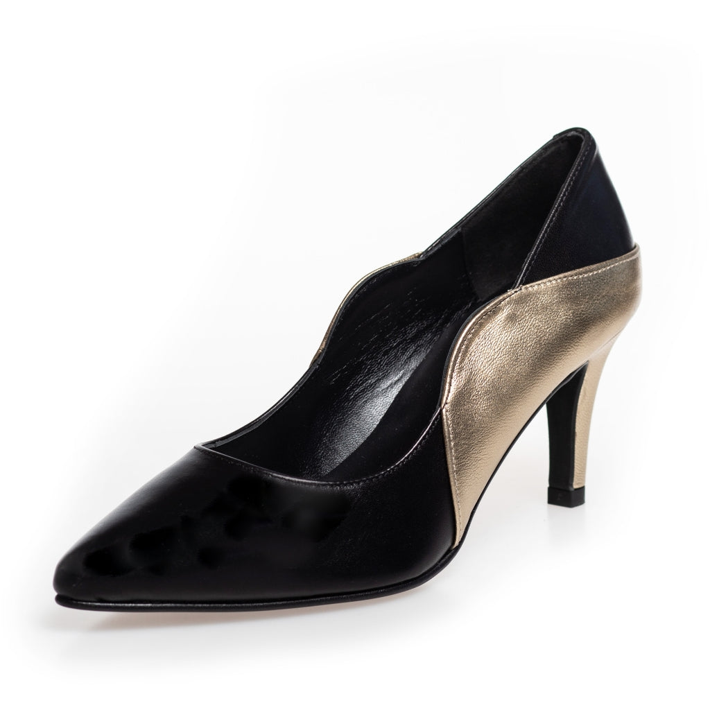 COPENHAGEN SHOES LOVE AND JOY - BLACK GOLD Stilettos 039 Black Gold