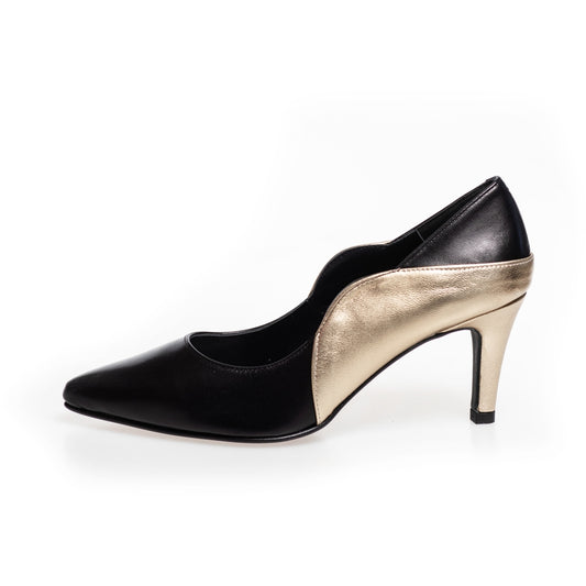 COPENHAGEN SHOES LOVE AND JOY - BLACK GOLD Stilettos 039 Black Gold