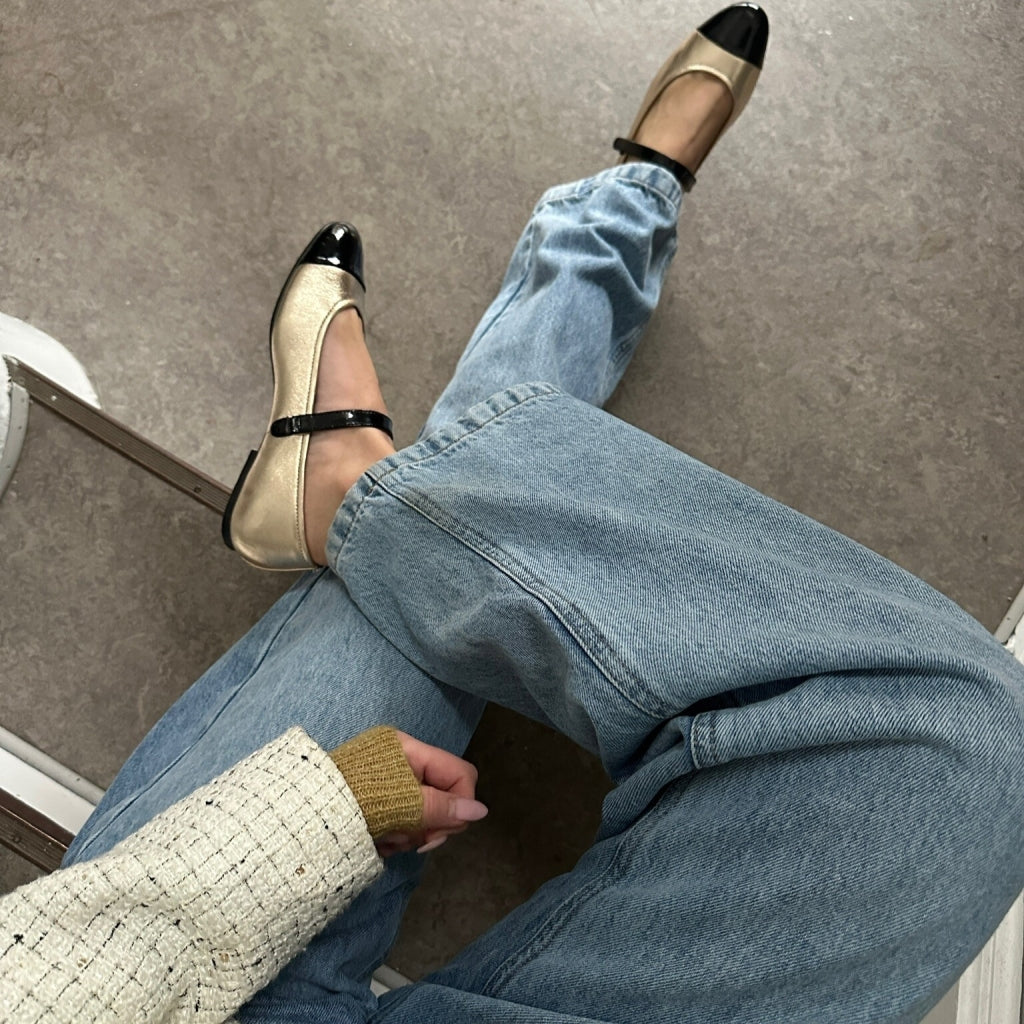 COPENHAGEN SHOES LOVE FOR A REASON GOLD Ballet flats 0051 GOLD