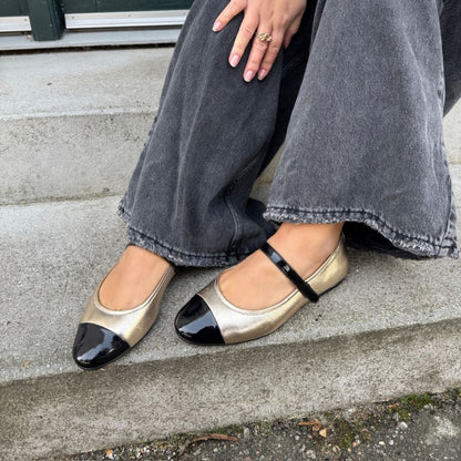 COPENHAGEN SHOES LOVE FOR A REASON GOLD Ballet flats 0051 GOLD