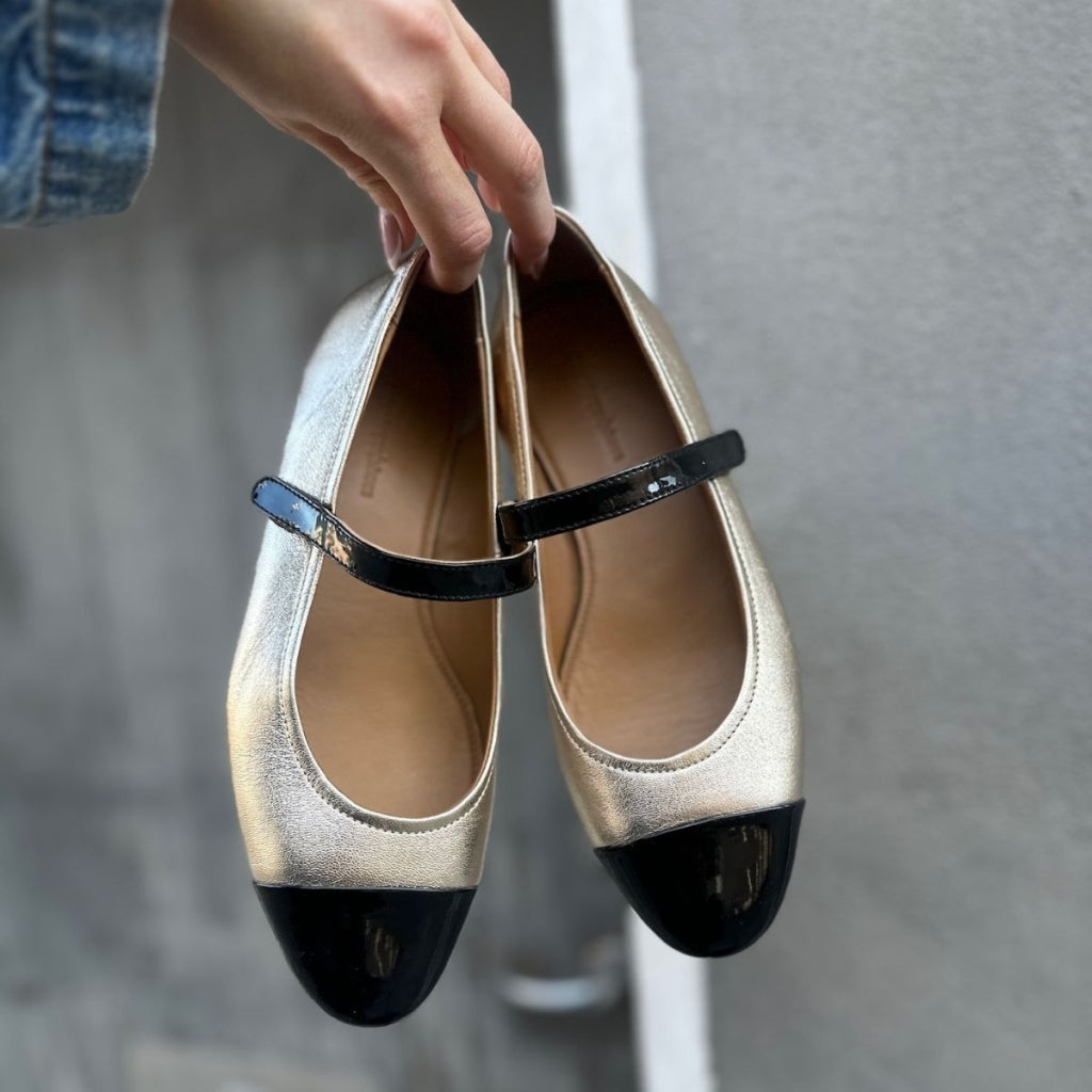 COPENHAGEN SHOES LOVE FOR A REASON GOLD Ballet flats 0051 GOLD