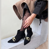 Copenhagen Shoes by Josefine Valentin LOVE ME SUEDE Boots 0001 BLACK