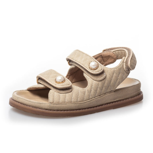 COPENHAGEN SHOES LUXURY SPORT 22 CANVAS Sandals 0002 BEIGE