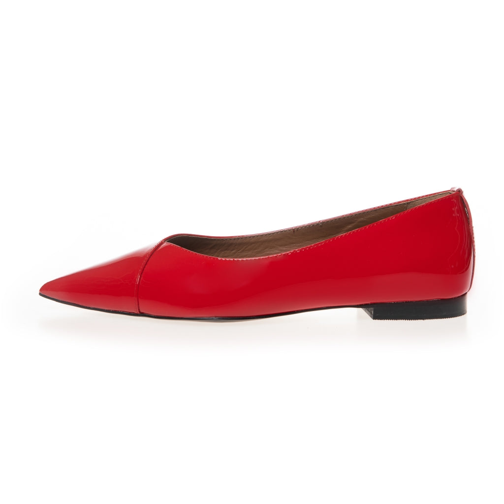 COPENHAGEN SHOES MAKE PASSION PATENT Ballet flats 124 RED PATENT