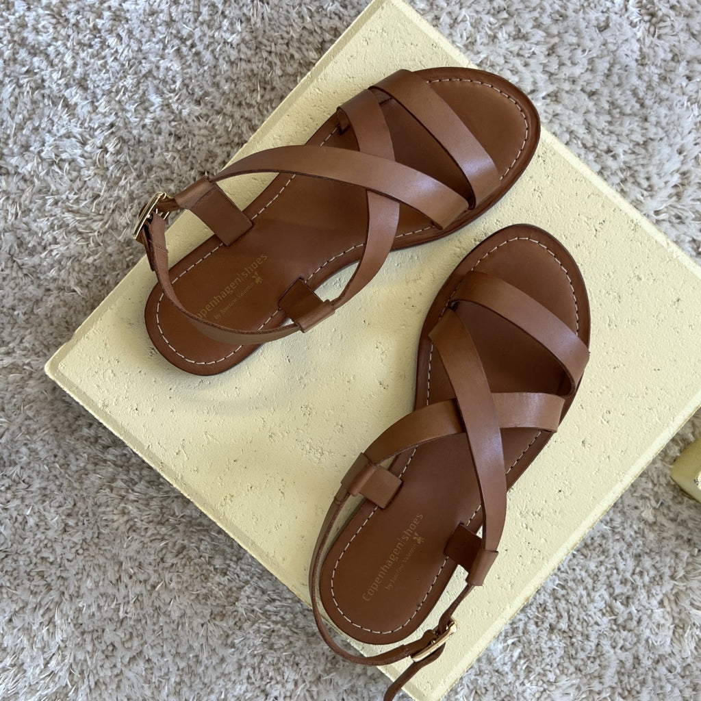 COPENHAGEN SHOES MARI-Copenhagenshoes by Josefine valentin Sandals 112 Cognac