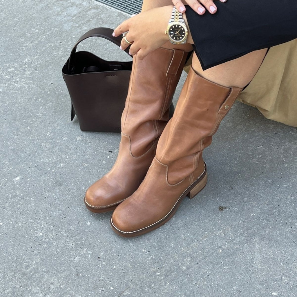 COPENHAGEN SHOES MAY I FLY Long boot 125 TAN