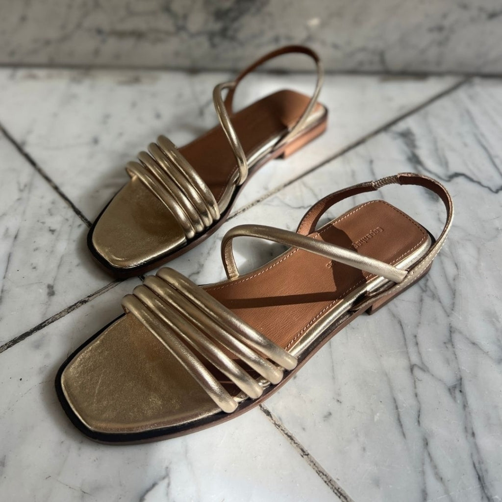 COPENHAGEN SHOES ME AND YOU - GOLD Sandals 371 PLATINO