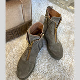 COPENHAGEN SHOES MOONLIGHT SUEDE Boots 1203 DK TAUPE (ARMY)