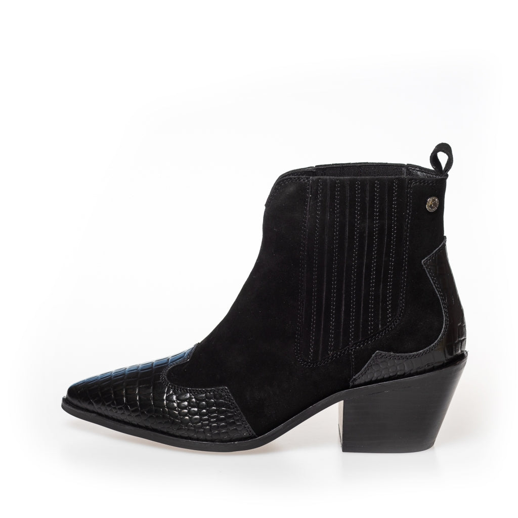 COPENHAGEN SHOES MOSS black Boots 103 Black croco