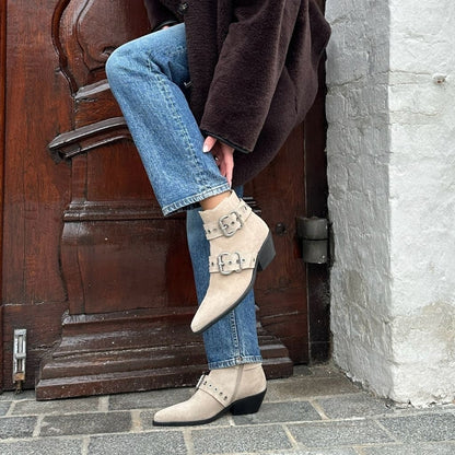 COPENHAGEN SHOES MOVE FOR MORE SUEDE Boots 0002 BEIGE
