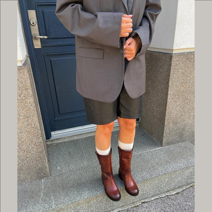 COPENHAGEN SHOES MY GOOD VIBES DK BROWN Long boot 00091 DARK BROWN (DOE)