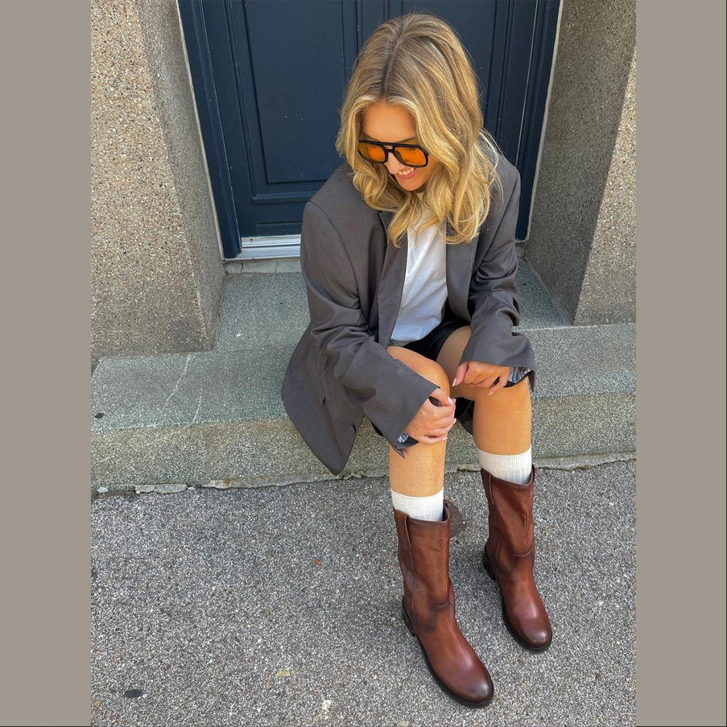 COPENHAGEN SHOES MY GOOD VIBES DK BROWN Long boot 00091 DARK BROWN (DOE)