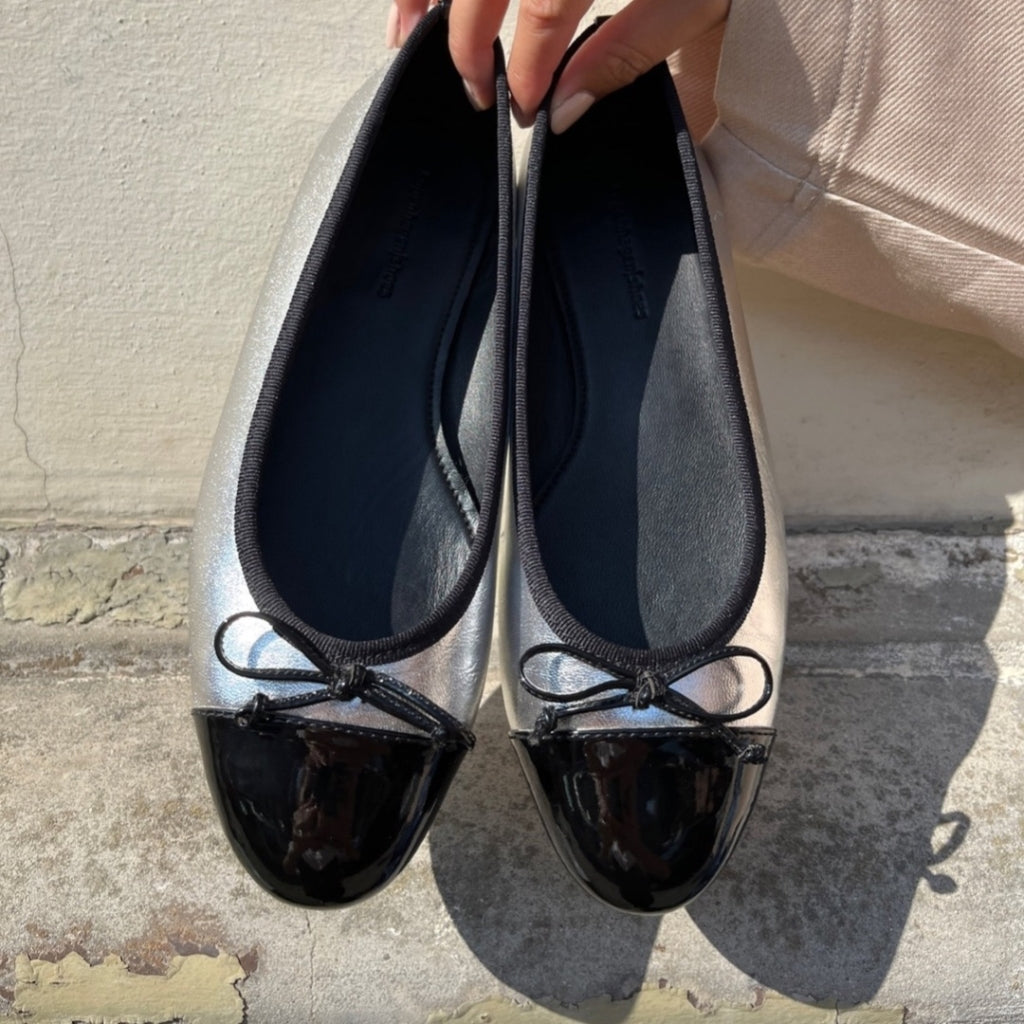 COPENHAGEN SHOES MY OWN BALLERINAS Ballet flats 334 SILVER / BLACK