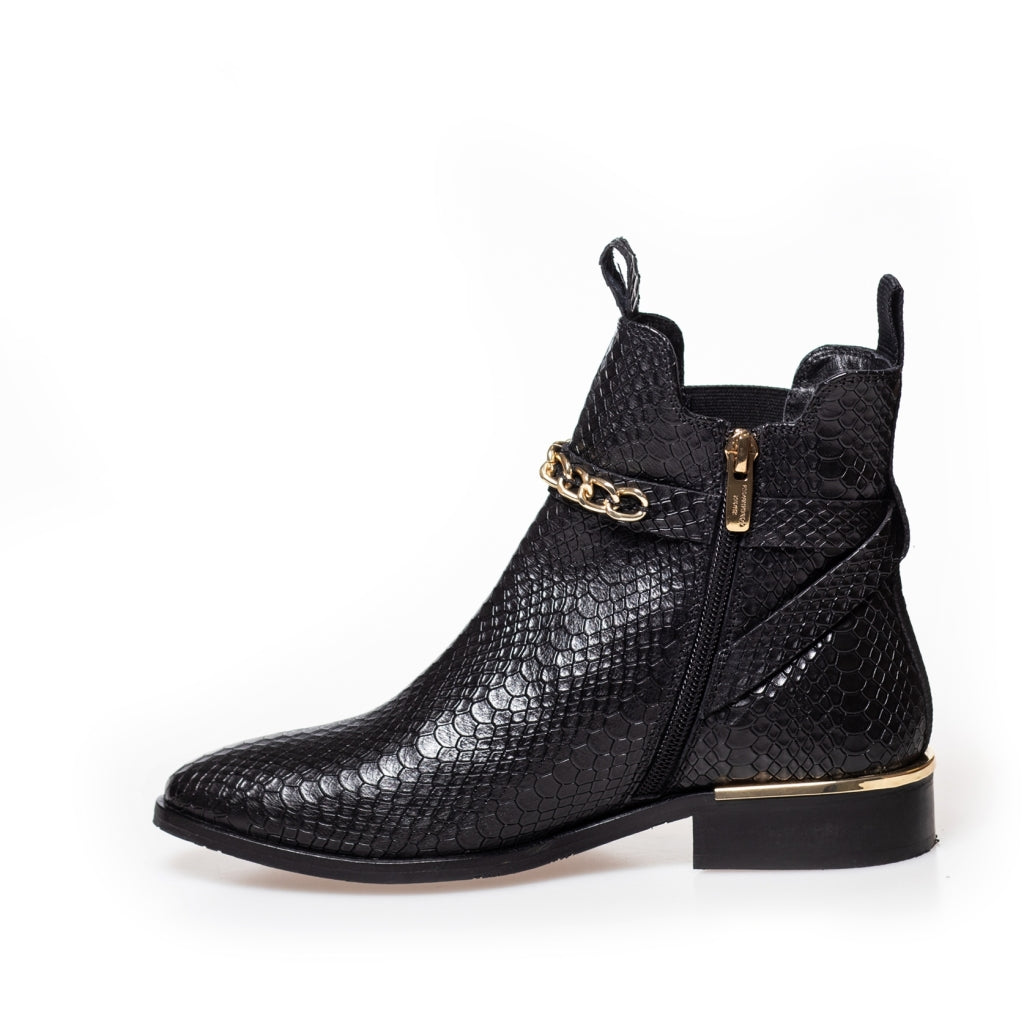 COPENHAGEN SHOES MY OWN PARADISE Boots 008 Black Snake