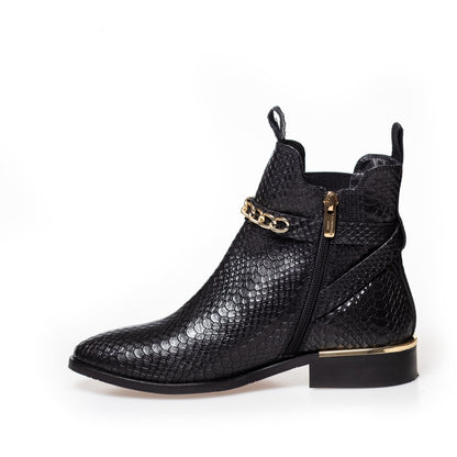 COPENHAGEN SHOES MY OWN PARADISE Boots 008 Black Snake