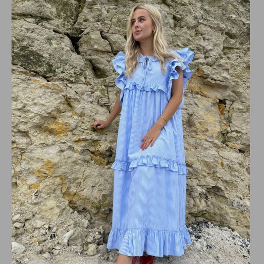 STORIES FROM THE ATELIER by COPENHAGENSHOES MY WAVES DRESS 2 DRESS 456 LIGHT BLUE