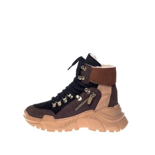 COPENHAGEN SHOES NEW KARLA-Copenhagenshoes by JosefiNE Valentin Boots 01 Black Multi