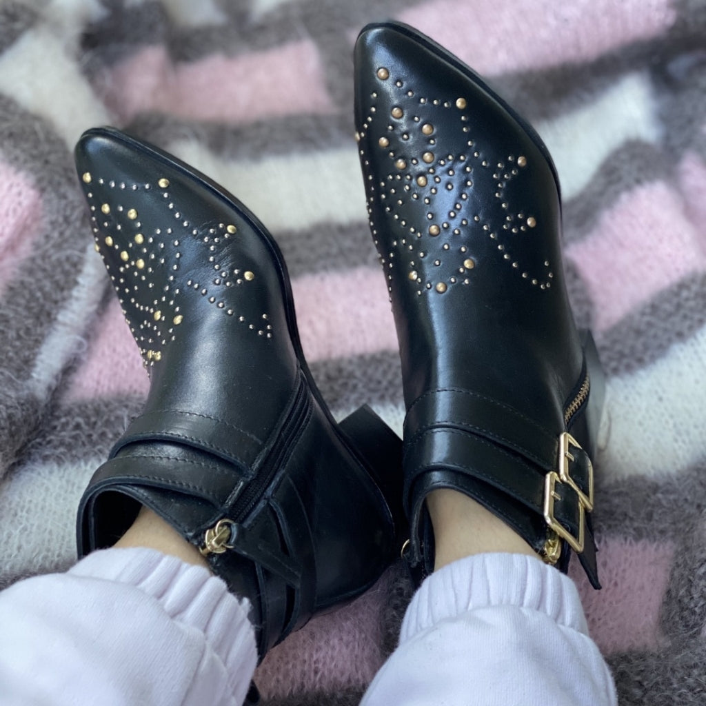 COPENHAGEN SHOES NEW RACHEL 20 Boots 401 Black-gold