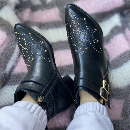 COPENHAGEN SHOES NEW RACHEL 20 Boots 401 Black-gold