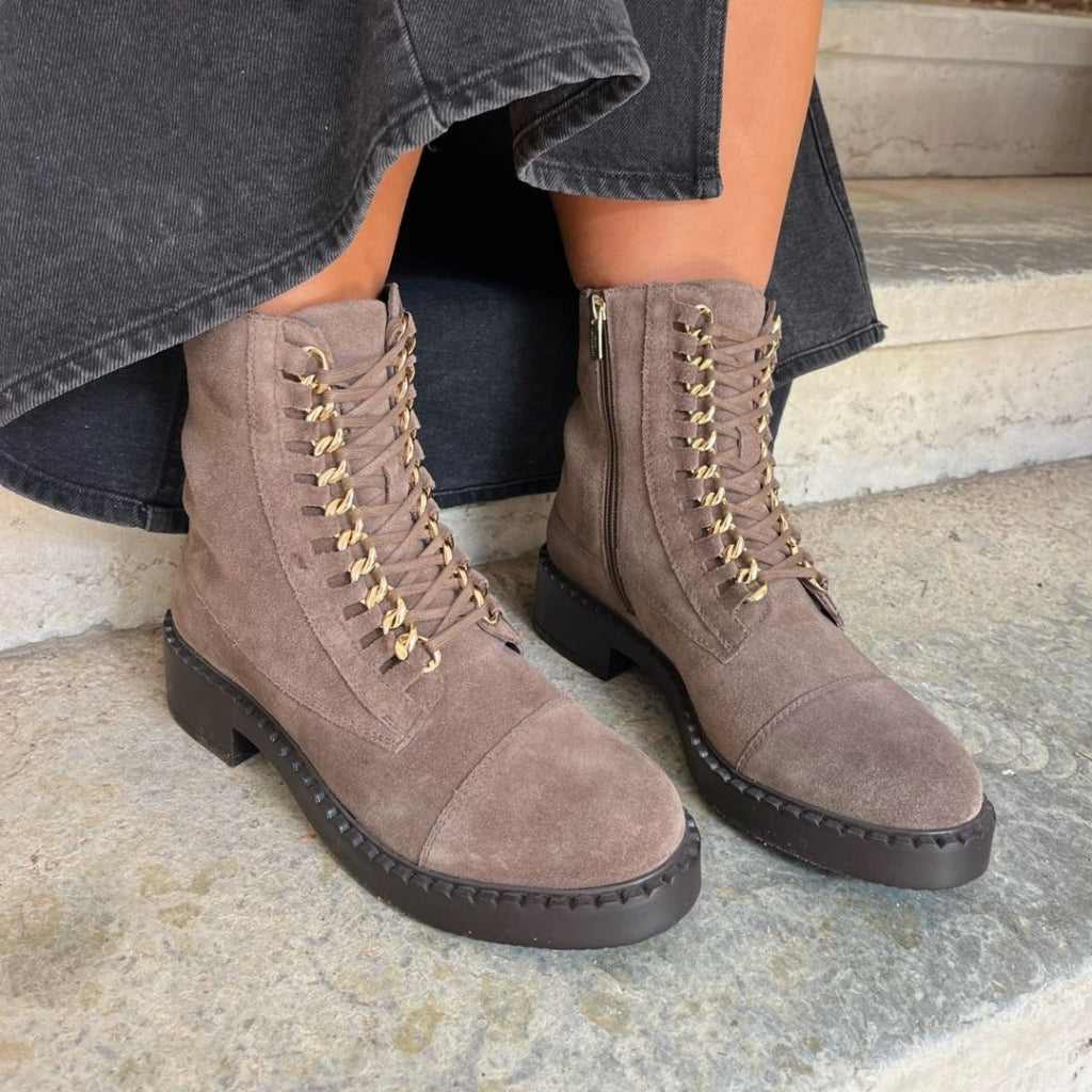 COPENHAGEN SHOES NEW ROCK SUEDE Boots 2827 SMOKE