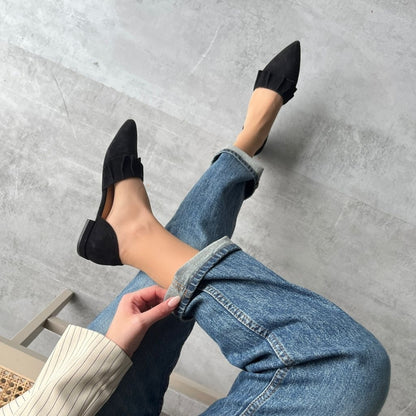 COPENHAGEN SHOES NEW ROMANCE 23 - SUEDE Ballet flats 0001 BLACK