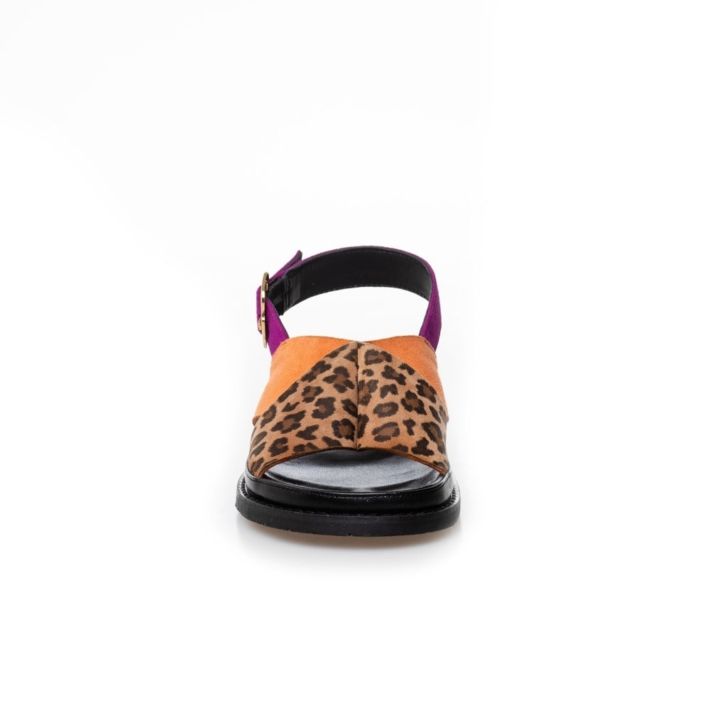 COPENHAGEN SHOES NEW STRONGER MULTI 23 Sandals 428 LEO/ORANGE